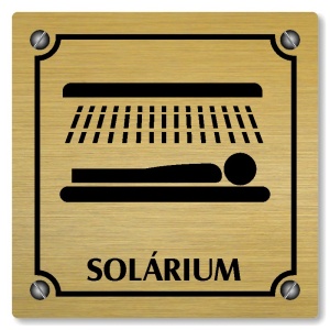Solárium, 118x118mm, zlatá, Kansas